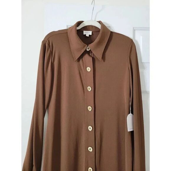 Song of style alice midi dress in chocolate brown Large NWT - Picture 7 of 12